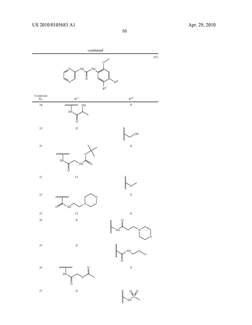 COMPOUNDS USEFUL FOR INHIBITING CHK1 - diagram, schematic, and image 17