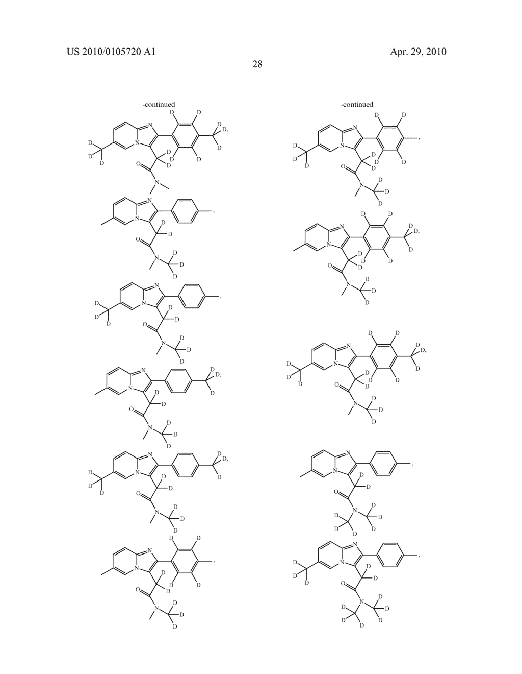 PREPARATION AND UTILITY OF SUBSTITUTED IMIDAZOPYRIDINE COMPOUNDS WITH HYPNOTIC EFFECTS - diagram, schematic, and image 29