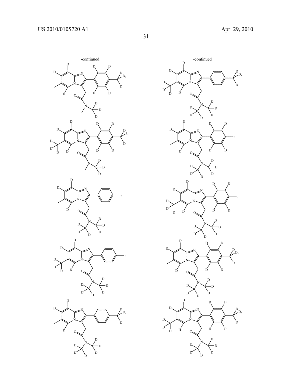 PREPARATION AND UTILITY OF SUBSTITUTED IMIDAZOPYRIDINE COMPOUNDS WITH HYPNOTIC EFFECTS - diagram, schematic, and image 32
