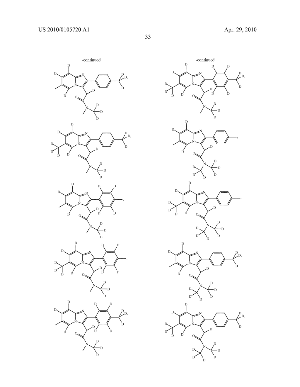 PREPARATION AND UTILITY OF SUBSTITUTED IMIDAZOPYRIDINE COMPOUNDS WITH HYPNOTIC EFFECTS - diagram, schematic, and image 34