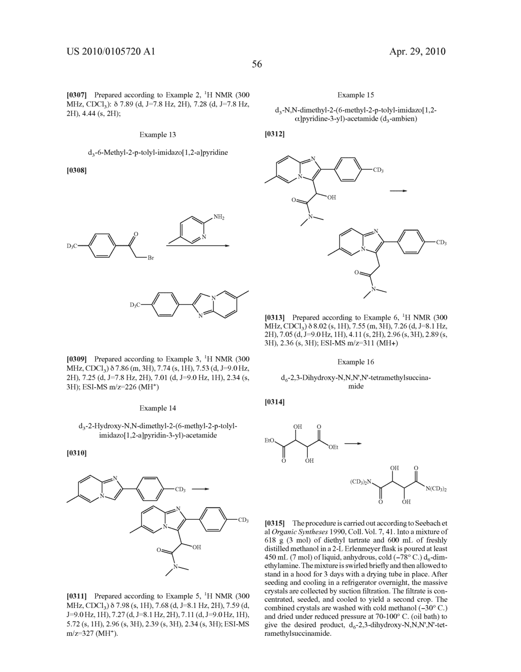 PREPARATION AND UTILITY OF SUBSTITUTED IMIDAZOPYRIDINE COMPOUNDS WITH HYPNOTIC EFFECTS - diagram, schematic, and image 57