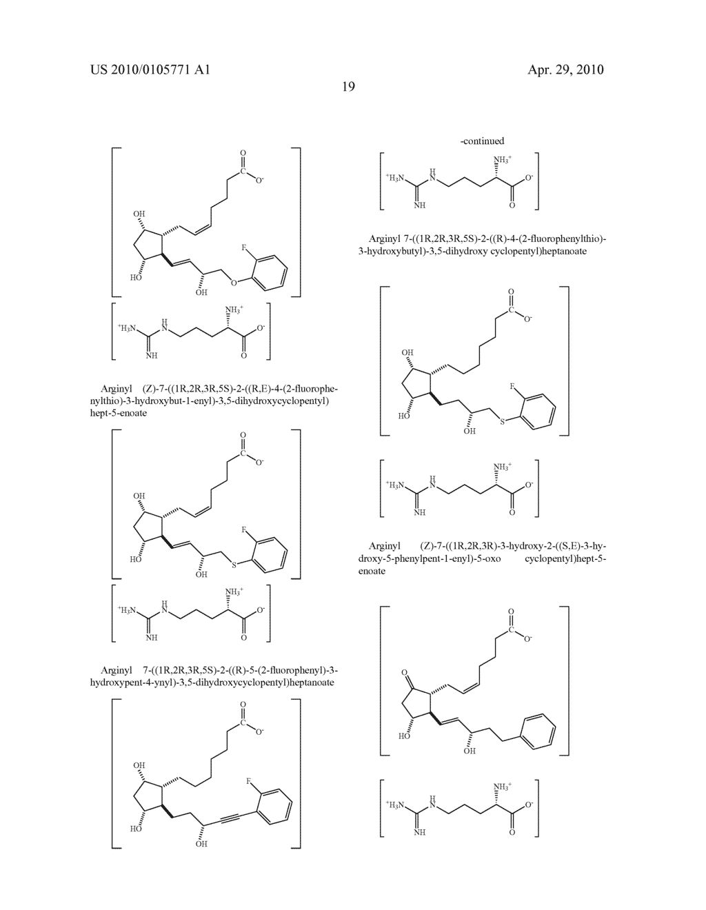 AMINO ACID SALTS OF PROSTAGLANDINS - diagram, schematic, and image 20