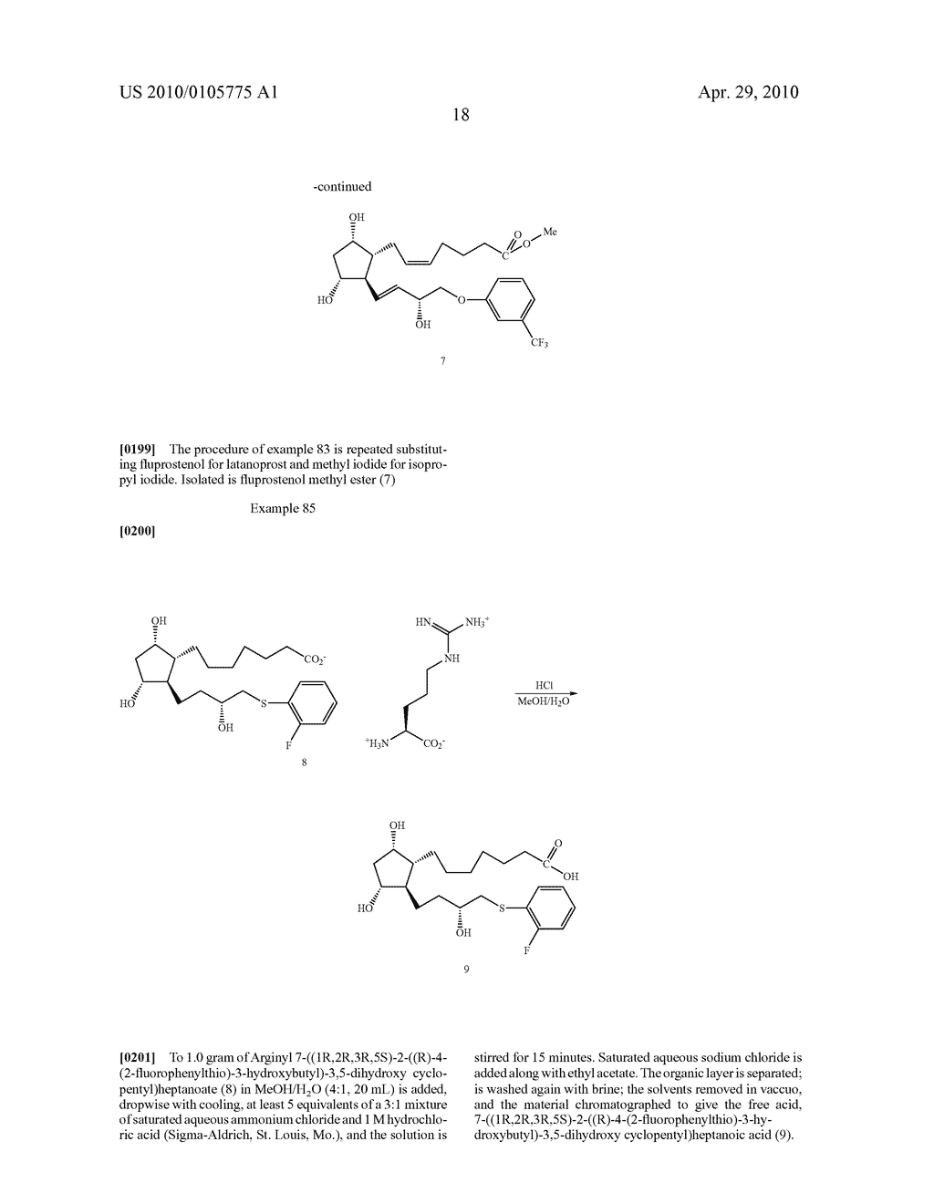 AMINO ACID SALTS OF PROSTAGLANDINS - diagram, schematic, and image 19