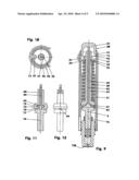 Disposable injector with at least one drawer hook which can be forcibly decoupled diagram and image