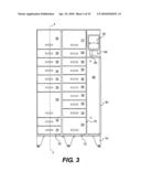 Multiple drawer and compartment vending diagram and image