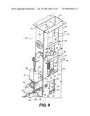 Multiple drawer and compartment vending diagram and image