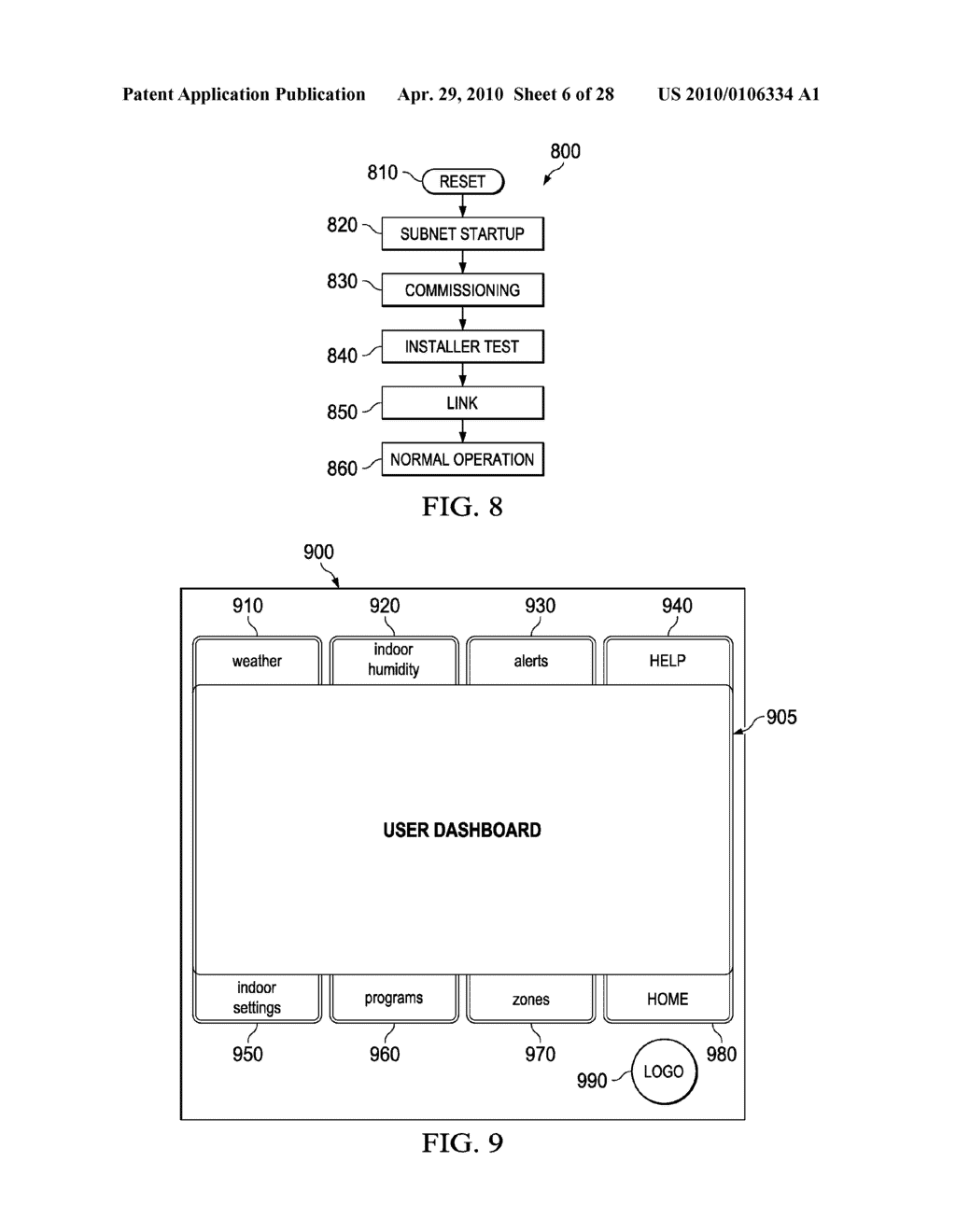 SYSTEM AND METHOD FOR ZONING A DISTRIBUTED ARCHITECTURE HEATING, VENTILATION AND AIR CONDITIONING NETWORK - diagram, schematic, and image 07