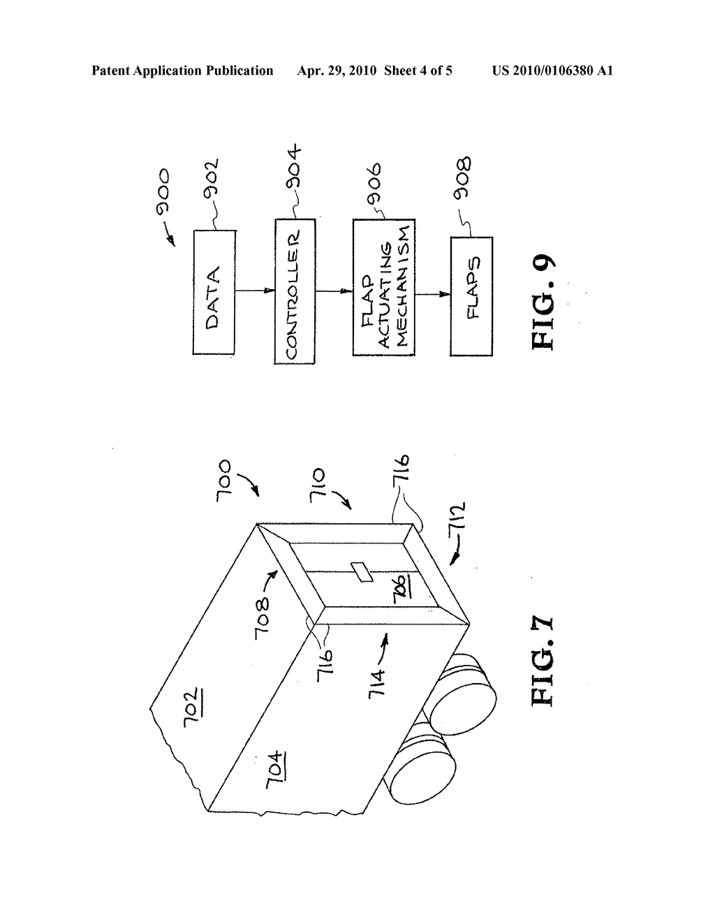 ARTICULATING BASE FLAPS FOR AERODYNAMIC BASE DRAG REDUCTION AND STABILITY OF A BLUFF BODY VEHICLE - diagram, schematic, and image 05