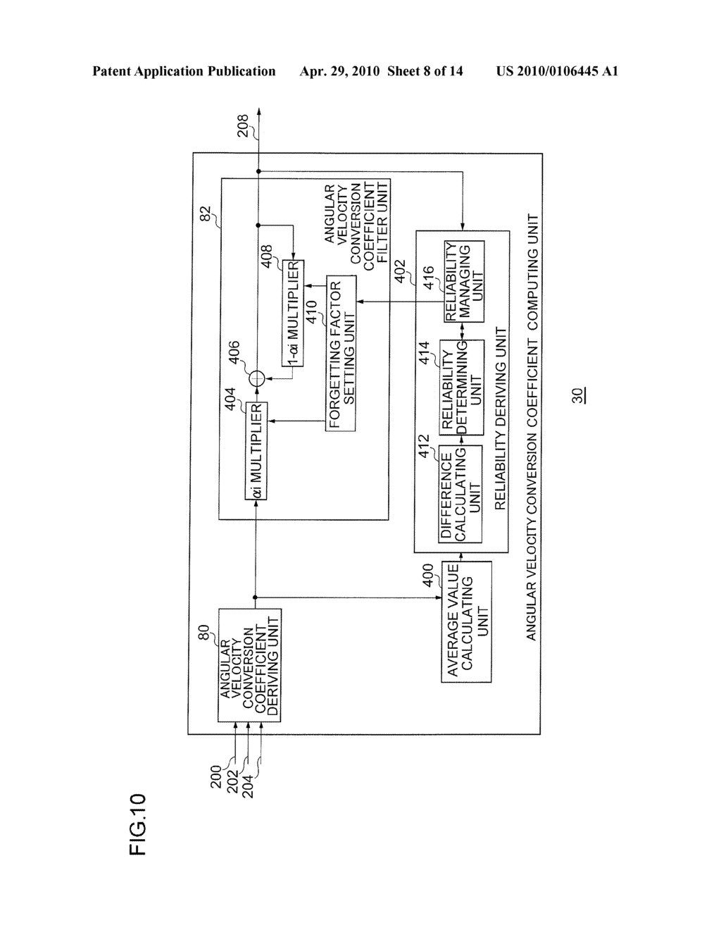 ANGULAR VELOCITY SENSOR CORRECTING APPARATUS FOR DERIVING VALUE FOR CORRECTING OUTPUT SIGNAL FROM ANGULAR VELOCITY SENSOR, ANGULAR VELOCITY CALCULATING APPARATUS, ANGULAR VELOCITY SENSOR CORRECTING METHOD, AND ANGULAR VELOCITY CALCULATING METHOD - diagram, schematic, and image 09