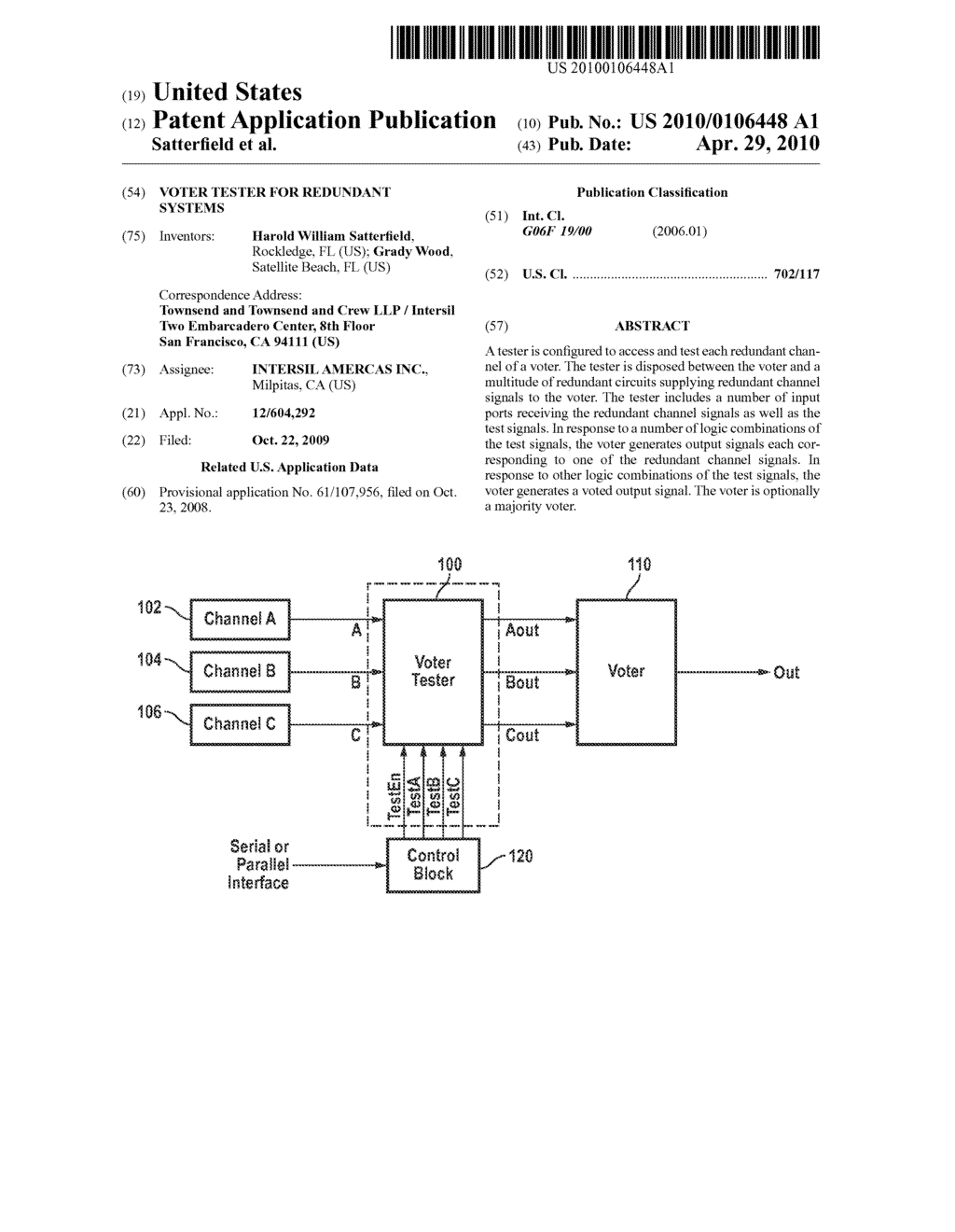 VOTER TESTER FOR REDUNDANT SYSTEMS - diagram, schematic, and image 01