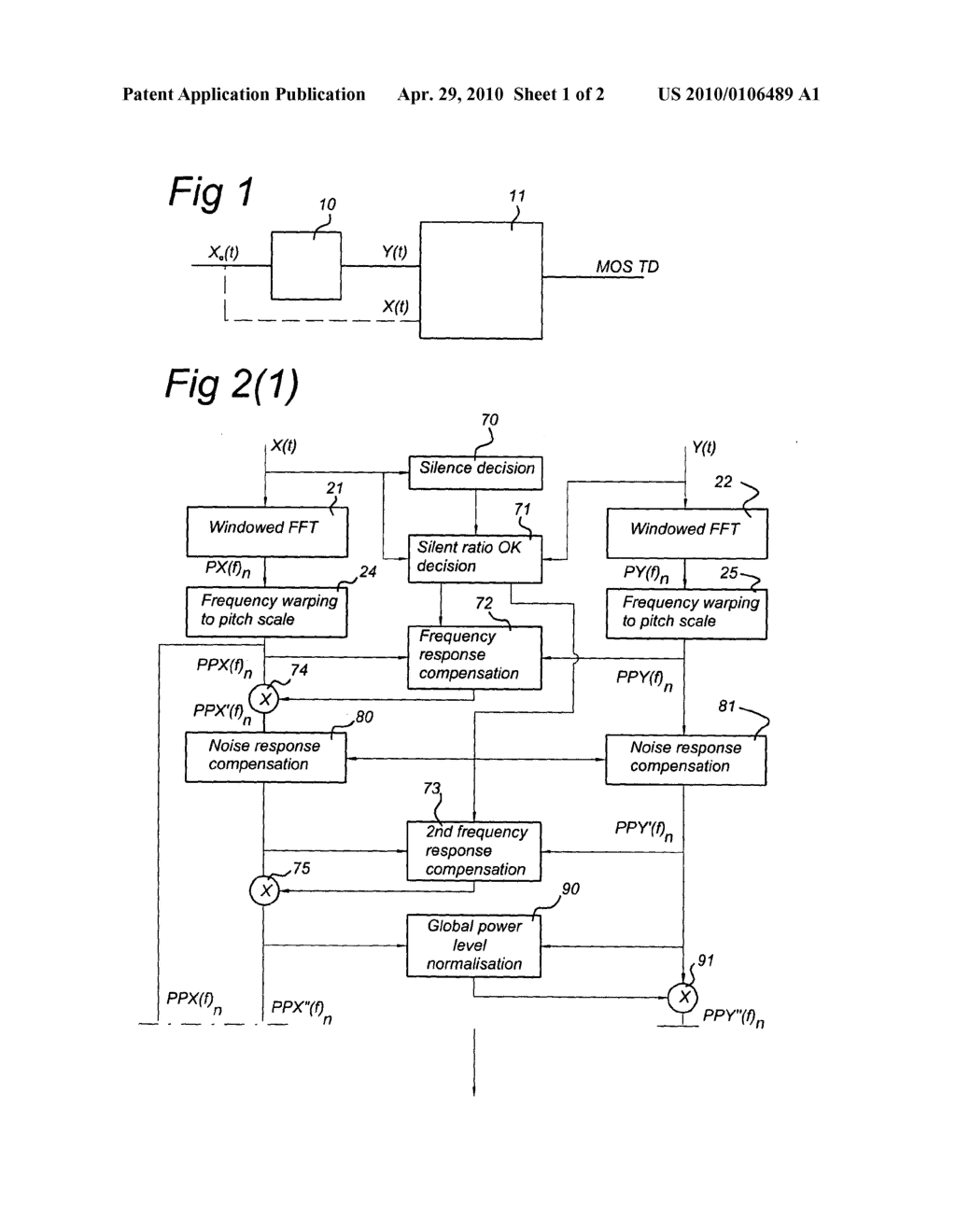 Method and System for Speech Quality Prediction of the Impact of Time Localized Distortions of an Audio Transmission System - diagram, schematic, and image 02