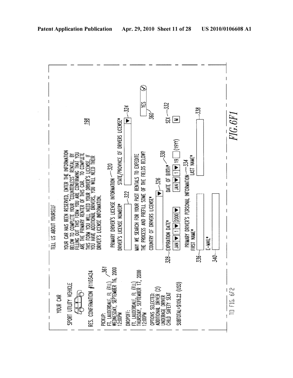 Method for Completing and Storing an Electronic Rental Agreement - diagram, schematic, and image 12