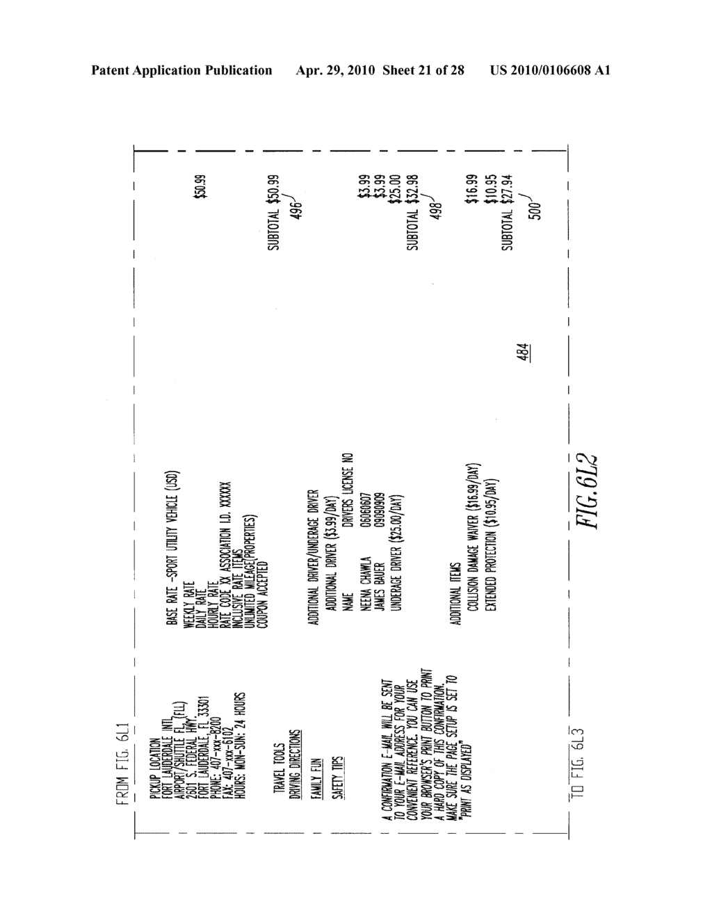 Method for Completing and Storing an Electronic Rental Agreement - diagram, schematic, and image 22