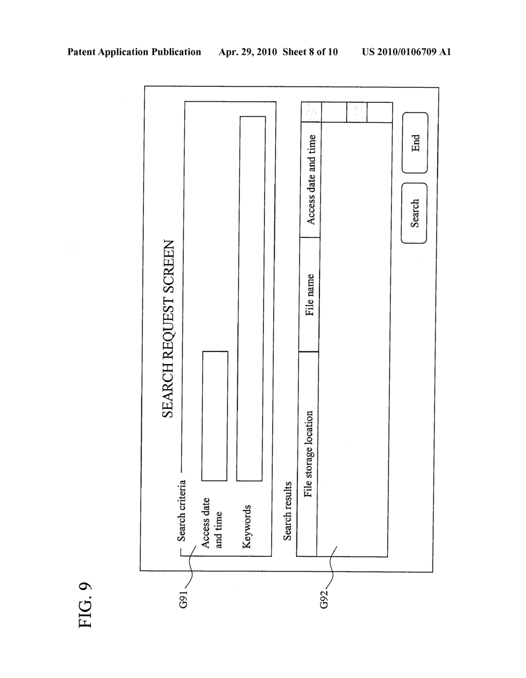 FILE SEARCH SYSTEM AND FILE SEARCH SERVER DEVICE - diagram, schematic, and image 09