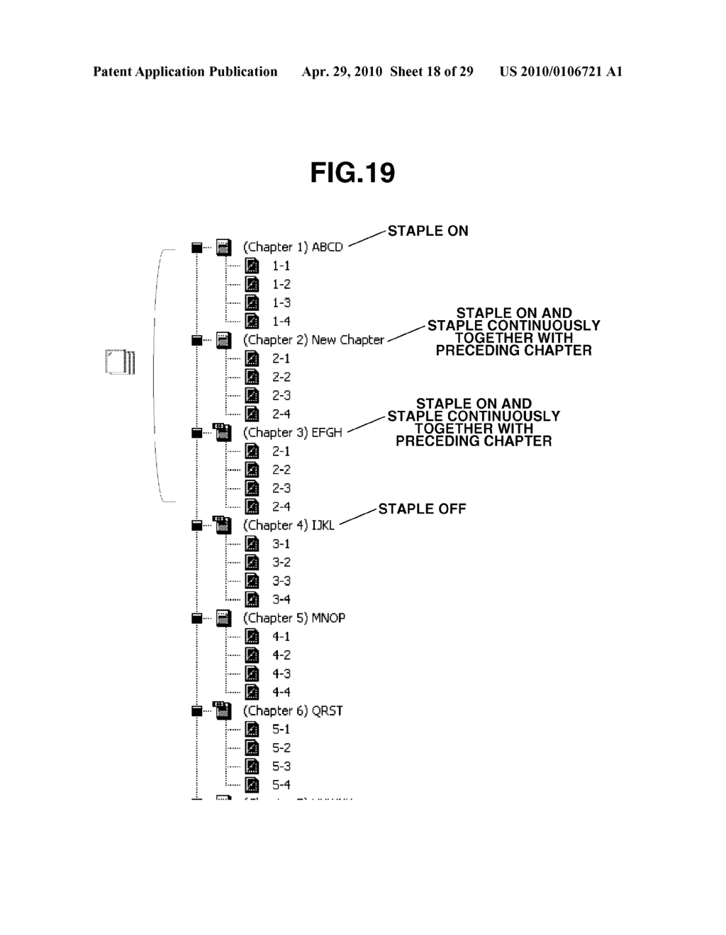 INFORMATION PROCESSING APPARATUS AND STAPLE ATTRIBUTE SETTING METHOD - diagram, schematic, and image 19