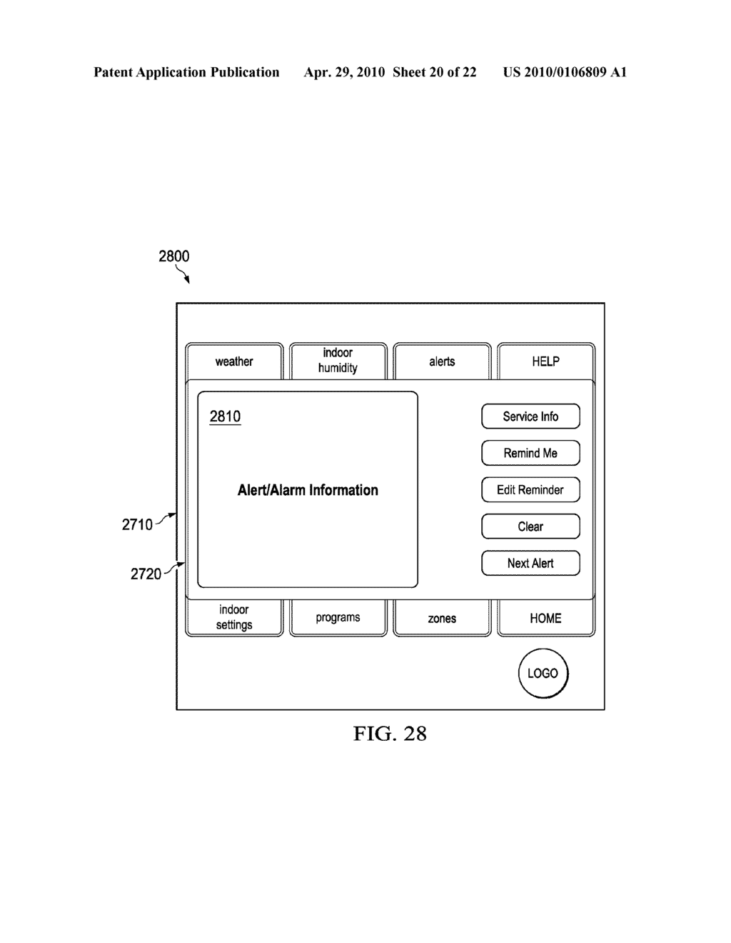 ALARM AND DIAGNOSTICS SYSTEM AND METHOD FOR A DISTRIBUTED-ARCHITECTURE HEATING, VENTILATION AND AIR CONDITIONING NETWORK - diagram, schematic, and image 21