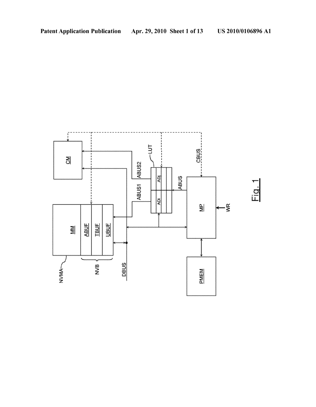 METHOD FOR WRITING AND READING DATA IN AN ELECTRICALLY ERASABLE AND PROGRAMMABLE NONVOLATILE MEMORY - diagram, schematic, and image 02