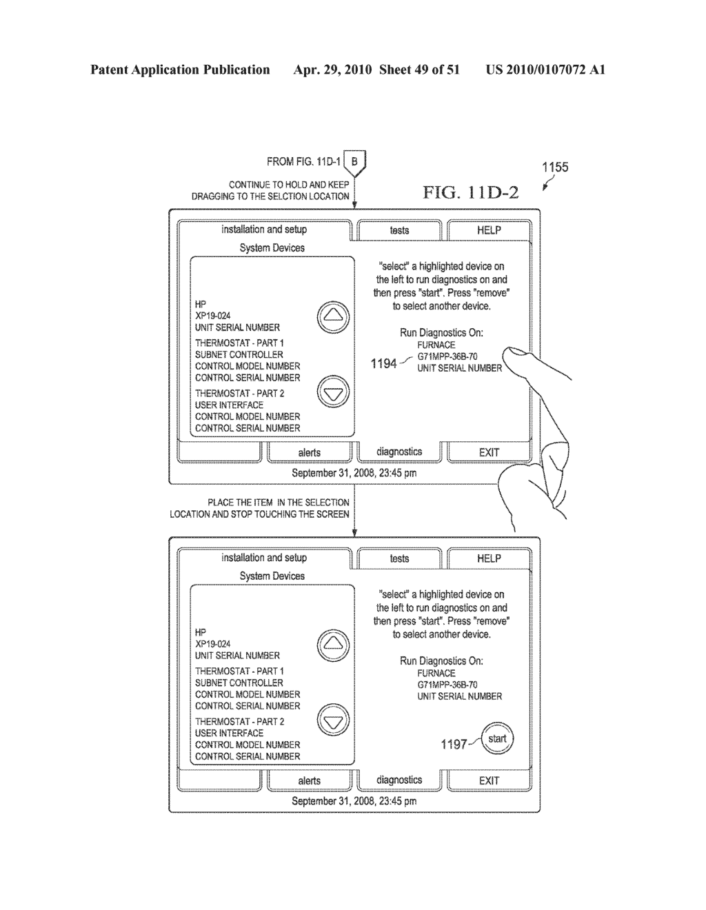 SYSTEM AND METHOD OF USE FOR A USER INTERFACE DASHBOARD OF A HEATING, VENTILATION AND AIR CONDITIONING NETWORK - diagram, schematic, and image 50