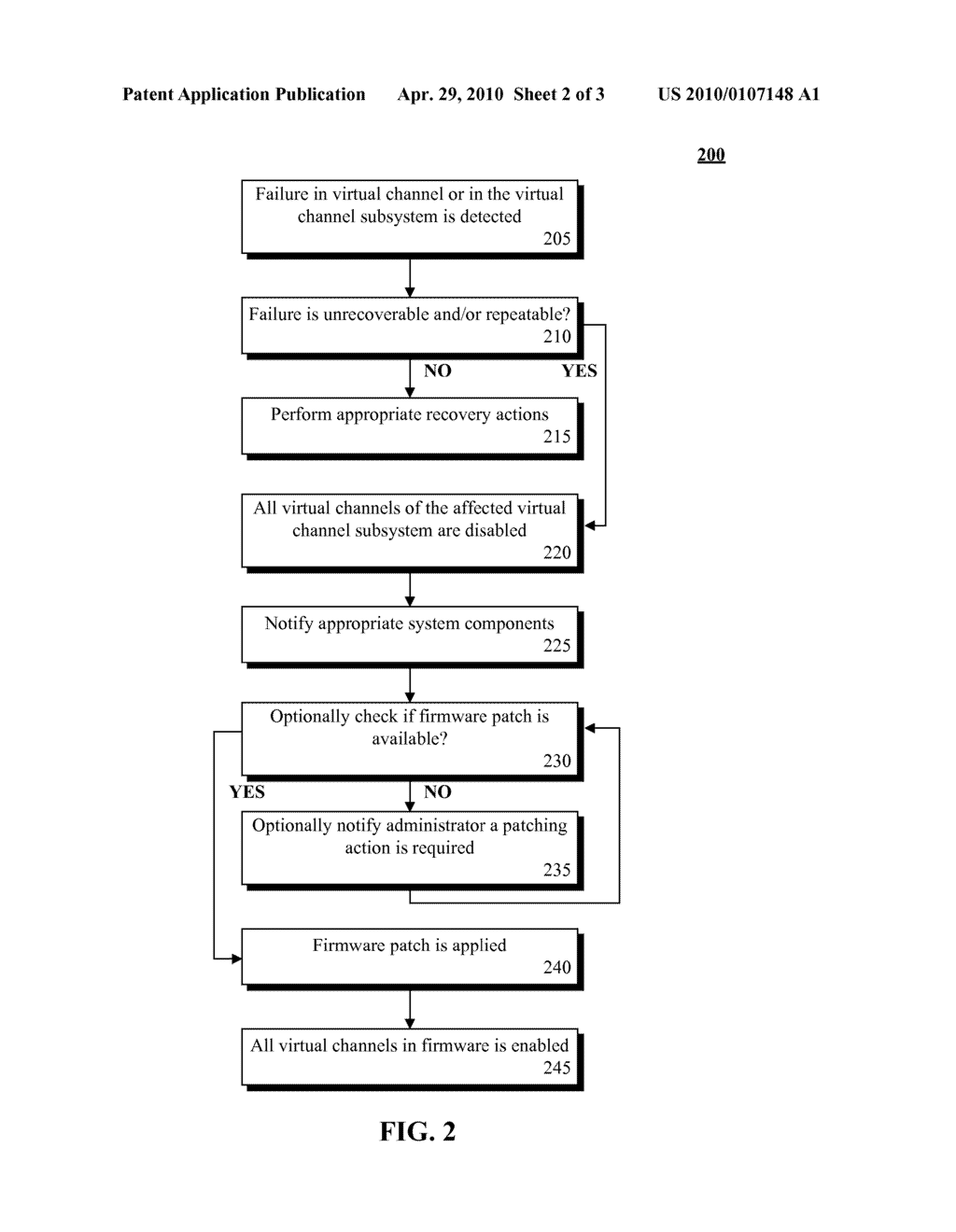 CHECK-STOPPING FIRMWARE IMPLEMENTED VIRTUAL COMMUNICATION CHANNELS WITHOUT DISABLING ALL FIRMWARE FUNCTIONS - diagram, schematic, and image 03