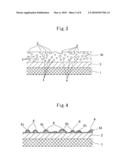METHOD FOR FORMING RESIN SURFACE, METHOD FOR MANUFACTURING ARTICLE WHICH FORMS RECESSED PORTIONS DIFFERENT IN SIZE RANDOMLY ON SURFACE THEREOF AND ARTICLE MANUFACTURED BY THE METHOD, AND METHOD FOR MANUFACTURING GLOVES AND GLOVES MANUFACTURED BY THE METHOD diagram and image