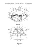 VEHICLE SEAT ASSEMBLY HAVING A HARDNESS GRADIENT VIA  A  SURFACE INTRUSIONS AND/OR PROTRUSIONS diagram and image