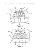 VEHICLE SEAT ASSEMBLY HAVING A HARDNESS GRADIENT VIA  A  SURFACE INTRUSIONS AND/OR PROTRUSIONS diagram and image