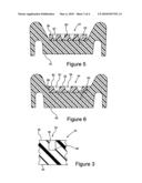 VEHICLE SEAT ASSEMBLY HAVING A HARDNESS GRADIENT VIA  A  SURFACE INTRUSIONS AND/OR PROTRUSIONS diagram and image