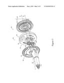 Method for adjusting a wheel axis of rotation of a scraper and actuation mechanism therefor diagram and image