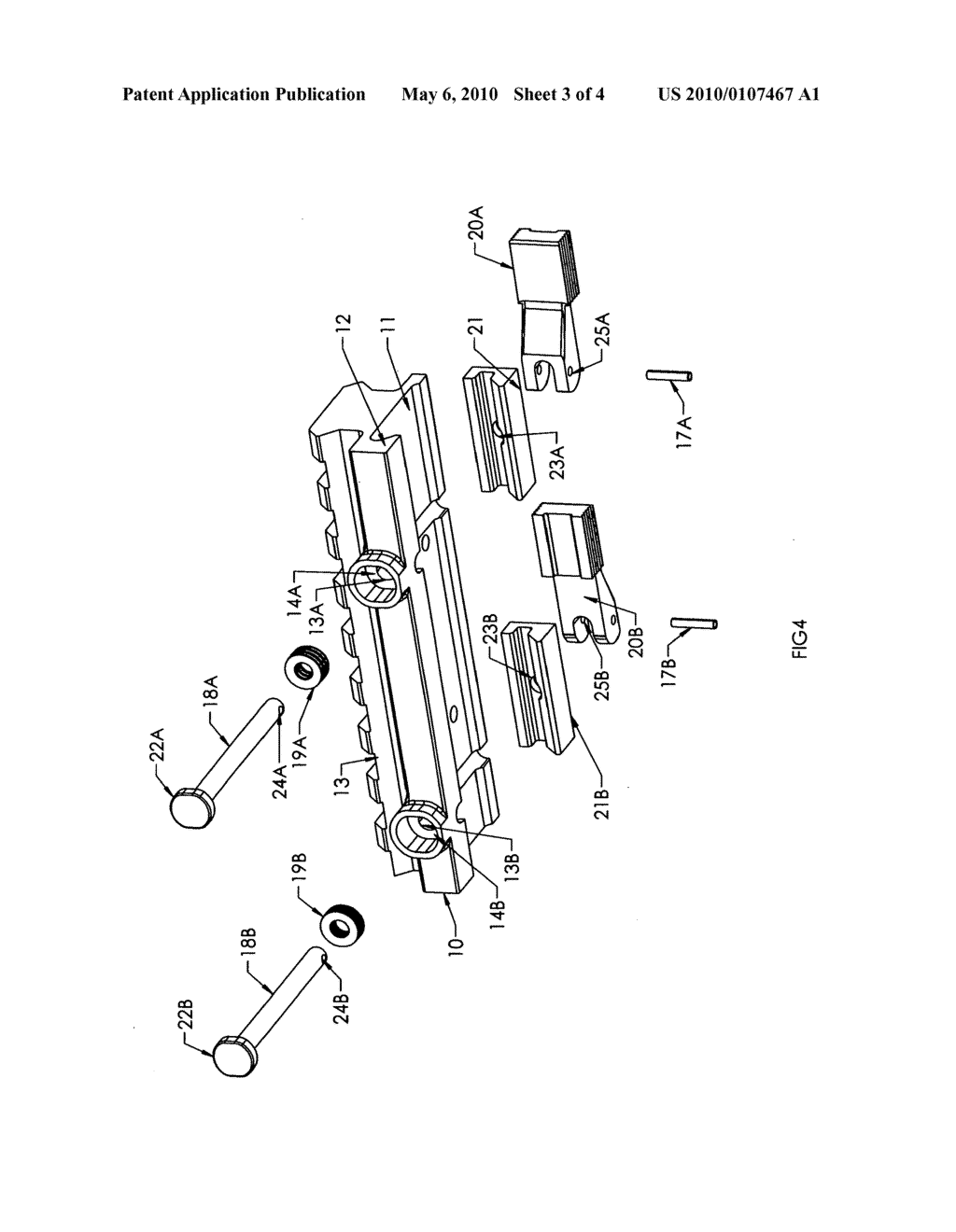 Self adjusting throw lever and rail clamp system - diagram, schematic, and image 04