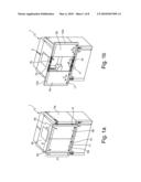 Door configuration with a pivoting door and sliding door function wich can be actuated by a single actuating element diagram and image