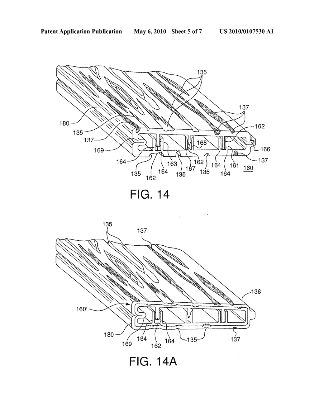 Exterior Building Material Having a Hollow Thin Wall Profile and an Embossed Low Gloss Surface - diagram, schematic, and image 06