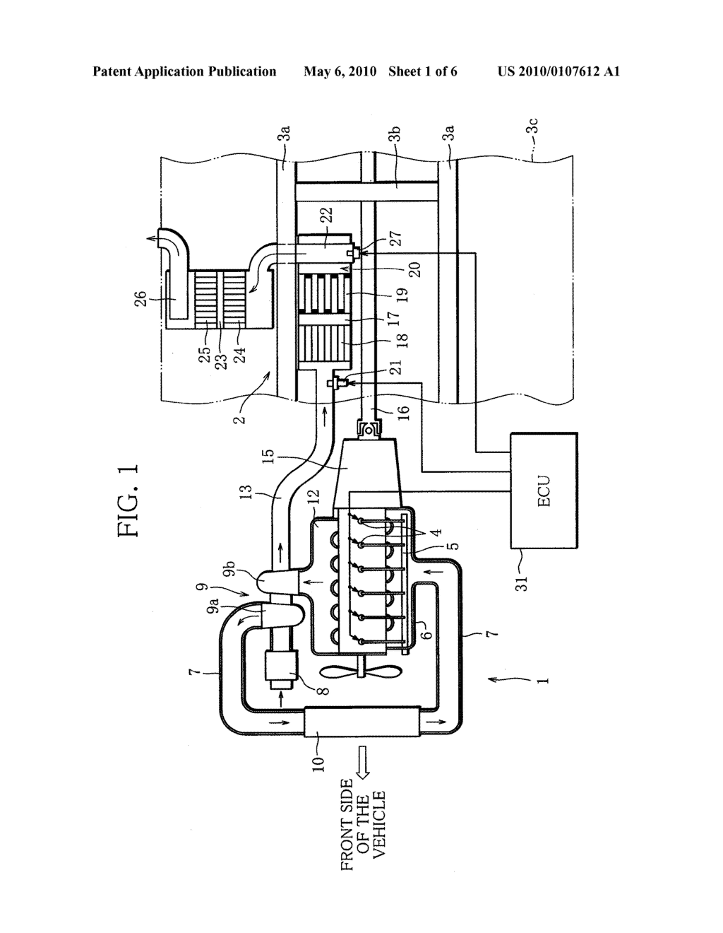 EXHAUST PURIFICATION APPARATUS FOR AN ENGINE - diagram, schematic, and image 02