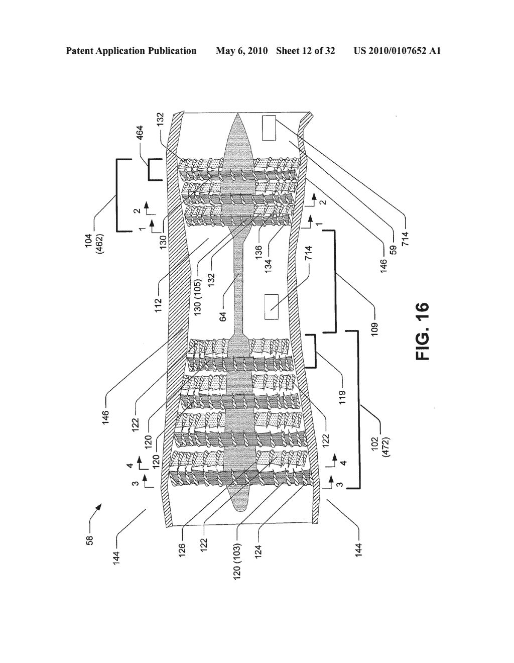 Hybrid propulsive engine including at least one independently rotatable compressor rotor - diagram, schematic, and image 13