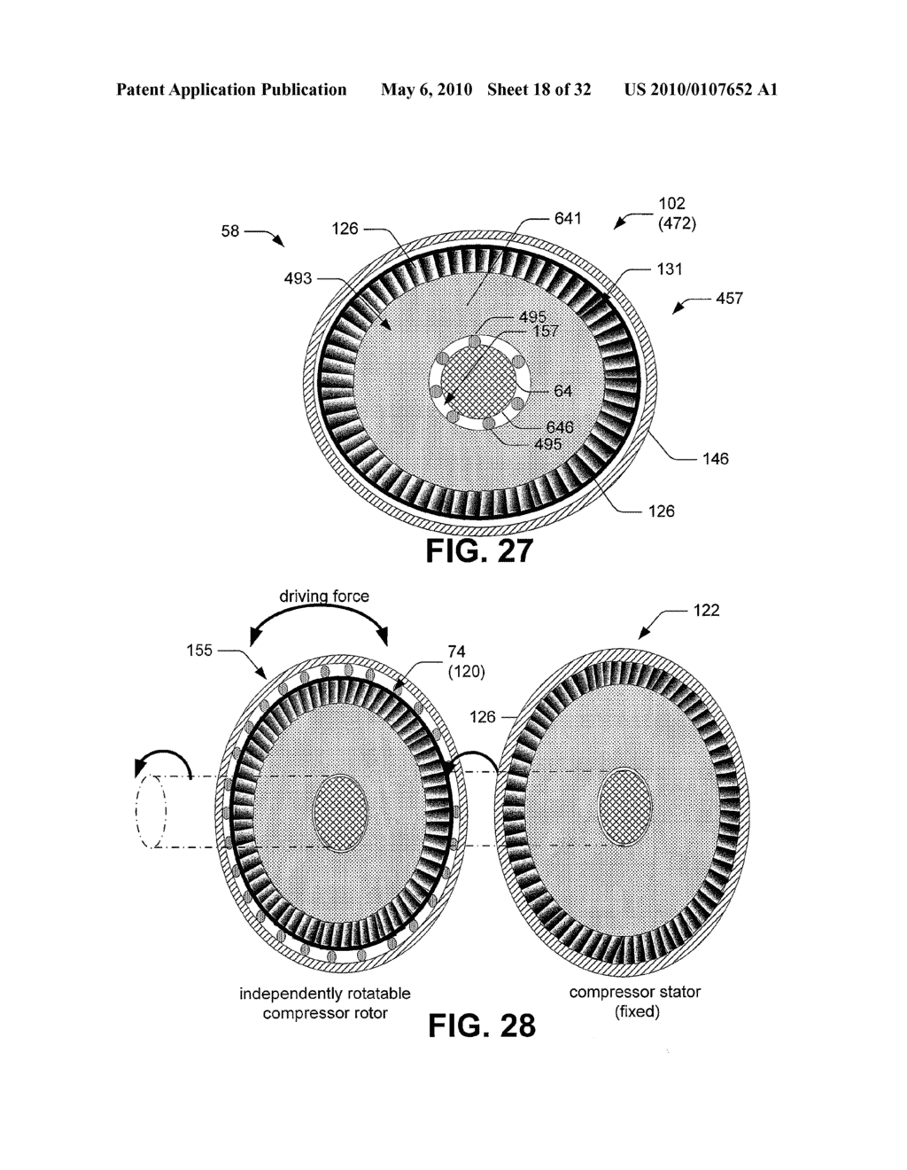 Hybrid propulsive engine including at least one independently rotatable compressor rotor - diagram, schematic, and image 19