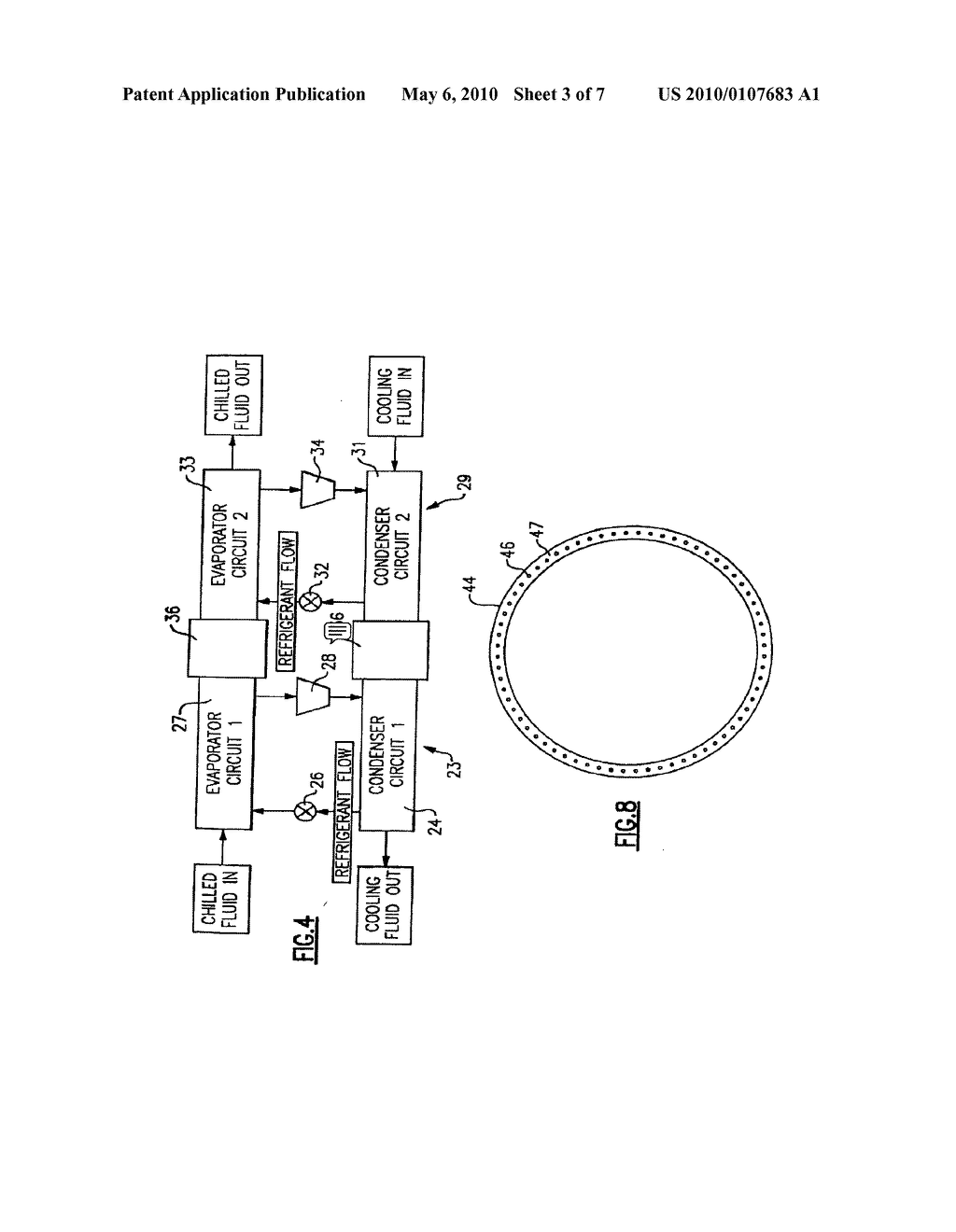 DUAL-CIRCUIT CHILLER WITH TWO-PASS HEAT EXCHANGER IN A SERIES COUNTERFLOW ARRANGEMENT - diagram, schematic, and image 04