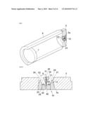 DIE FOR EXTRUSION MOLDING OF METAL MATERIAL diagram and image