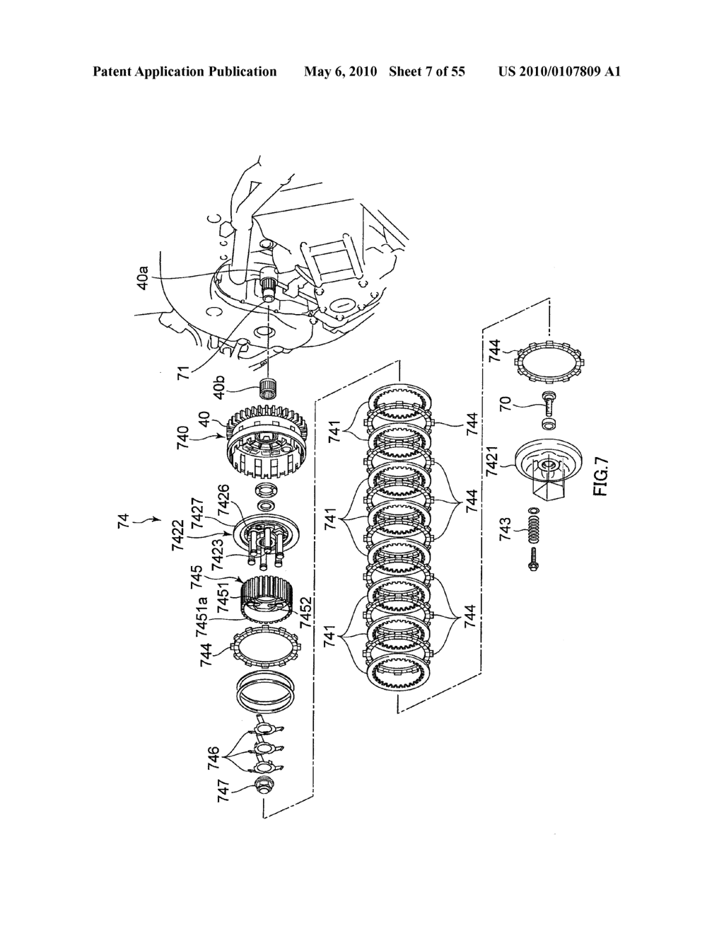 TWIN CLUTCH TRANSMISSION, AND VEHICLE AND MOTORCYCLE EQUIPPED THEREWITH - diagram, schematic, and image 08