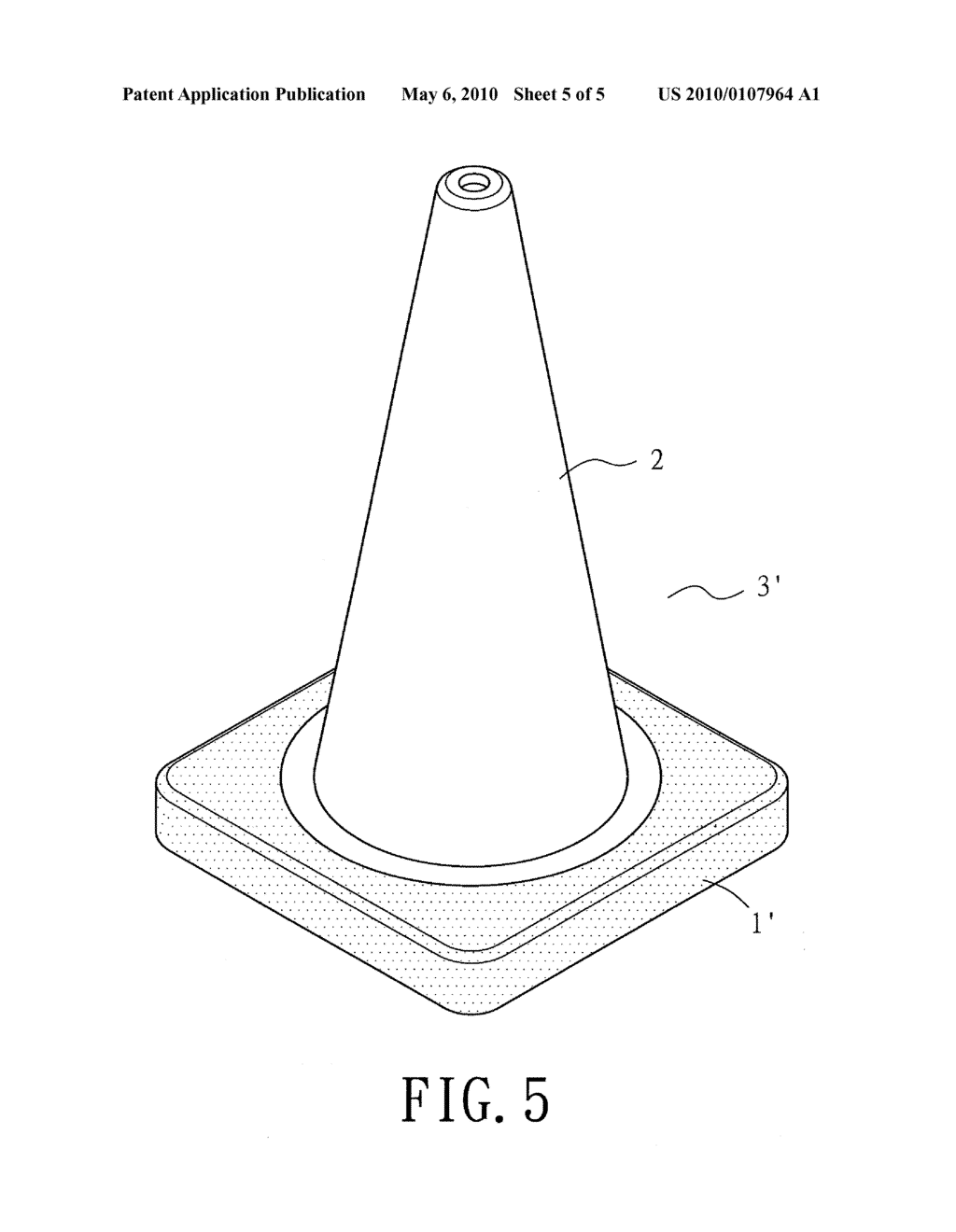 Weighted Traffic Cone Assembly - diagram, schematic, and image 06