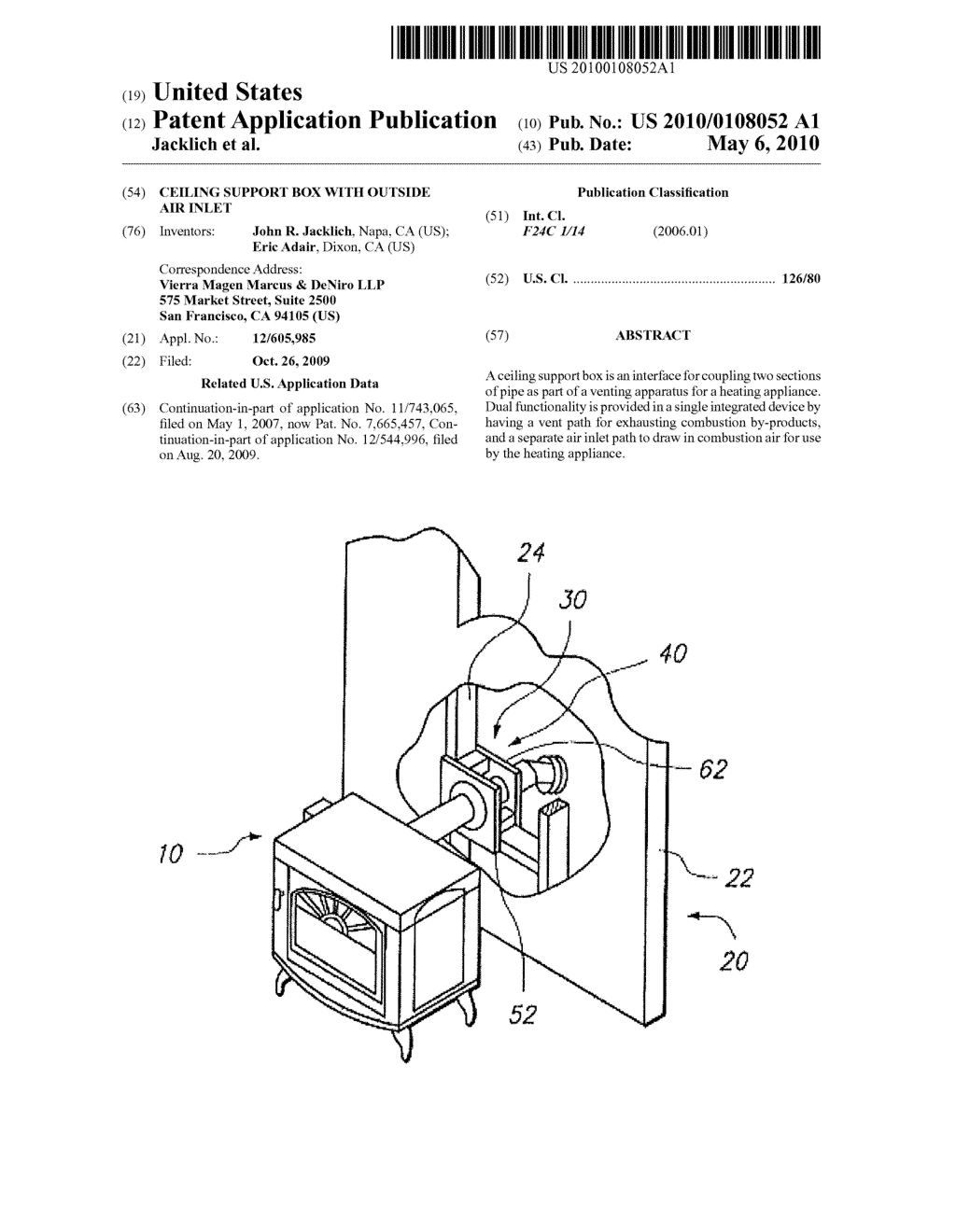 CEILING SUPPORT BOX WITH OUTSIDE AIR INLET - diagram, schematic, and image 01