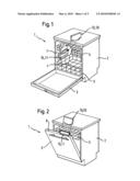 Water-conducting domestic appliance comprising a detergent dosing system and cartridge therefor diagram and image