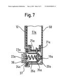 Water-conducting domestic appliance comprising a detergent dosing system and cartridge therefor diagram and image