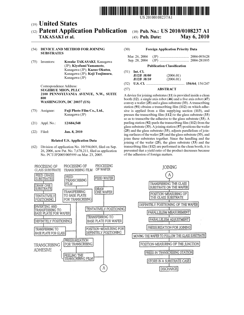 DEVICE AND METHOD FOR JOINING SUBSTRATES - diagram, schematic, and image 01