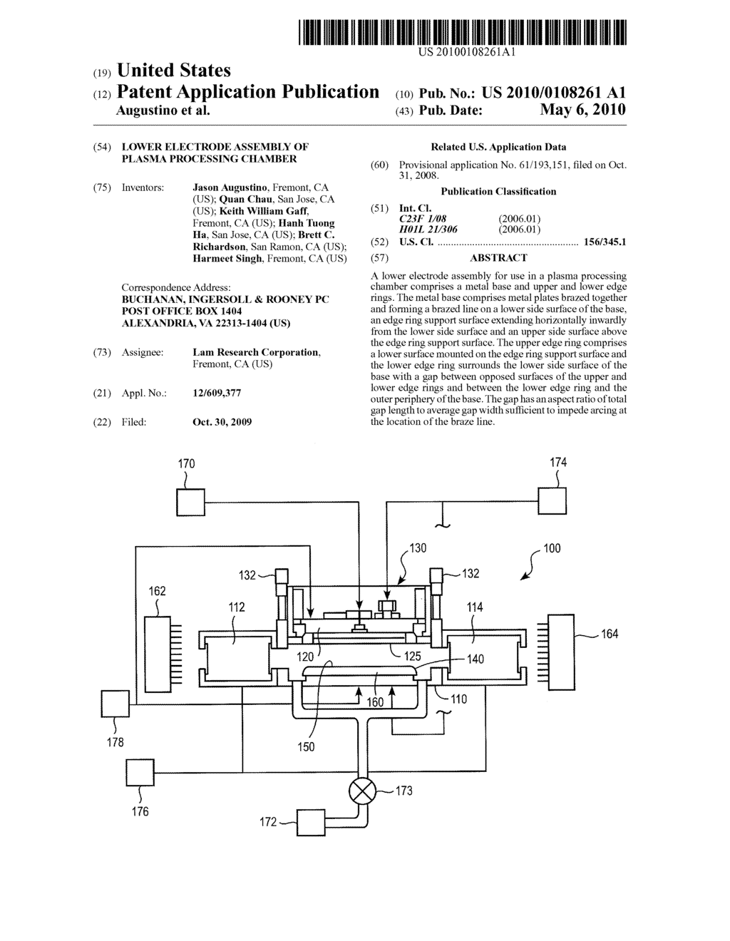 LOWER ELECTRODE ASSEMBLY OF PLASMA PROCESSING CHAMBER - diagram, schematic, and image 01