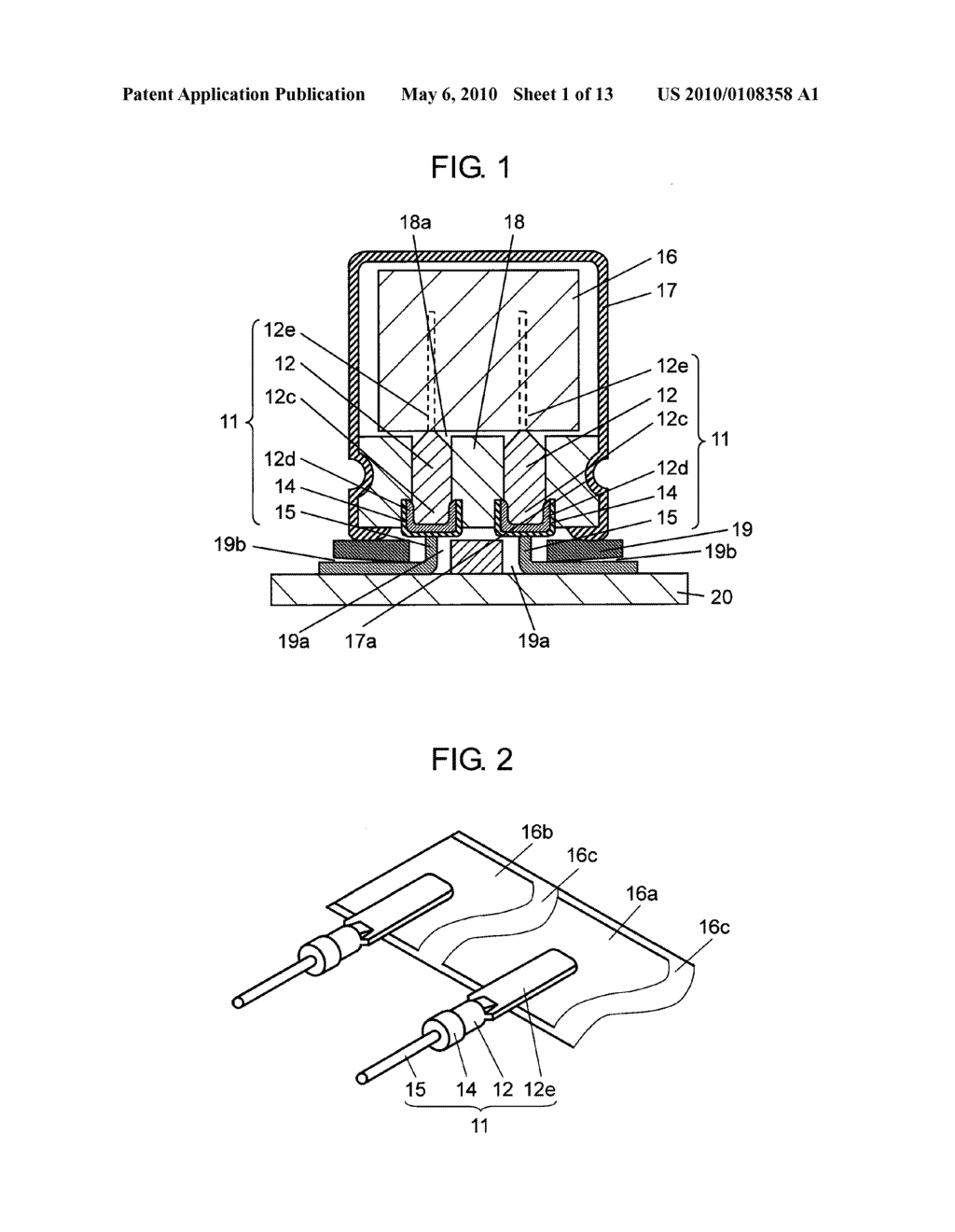 ELECTRONIC COMPONENT, LEAD-WIRE AND THEIR PRODUCTION METHODS - diagram, schematic, and image 02