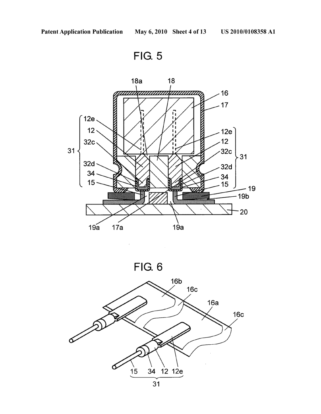 ELECTRONIC COMPONENT, LEAD-WIRE AND THEIR PRODUCTION METHODS - diagram, schematic, and image 05