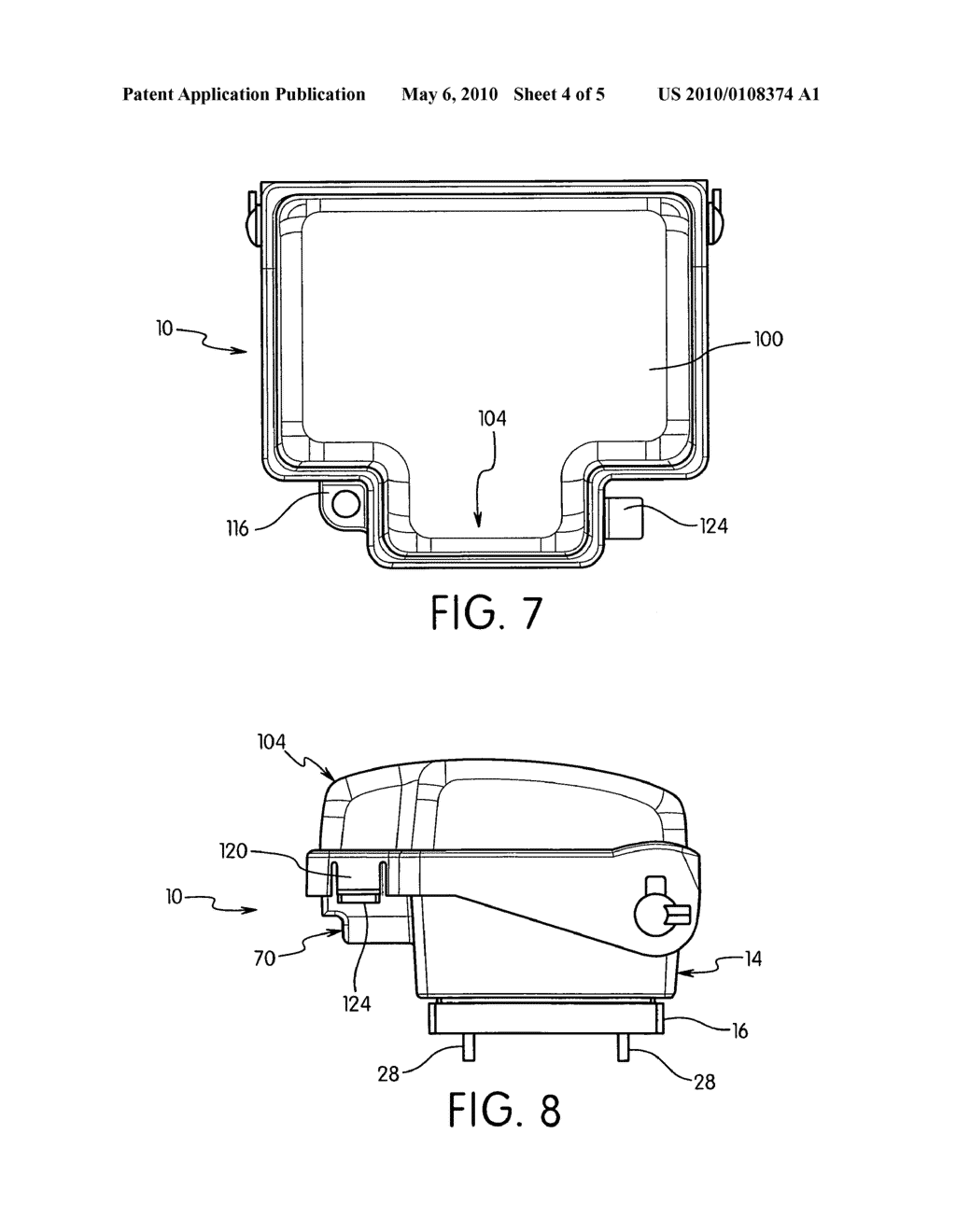 Weatherproof cover assembly for an electrical box having a water intrusion barrier - diagram, schematic, and image 05