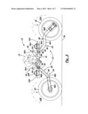 Self-propelled vehicle and articulated steerable mobile chassis thereof diagram and image