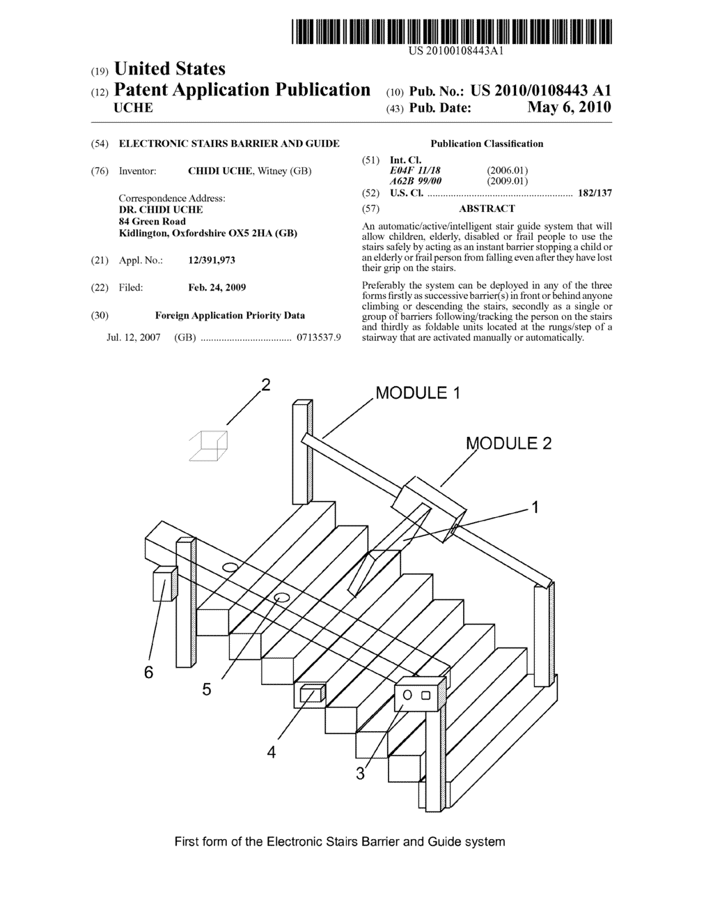 ELECTRONIC STAIRS BARRIER AND GUIDE - diagram, schematic, and image 01