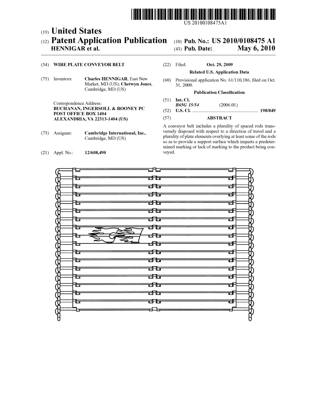 WIRE PLATE CONVEYOR BELT - diagram, schematic, and image 01