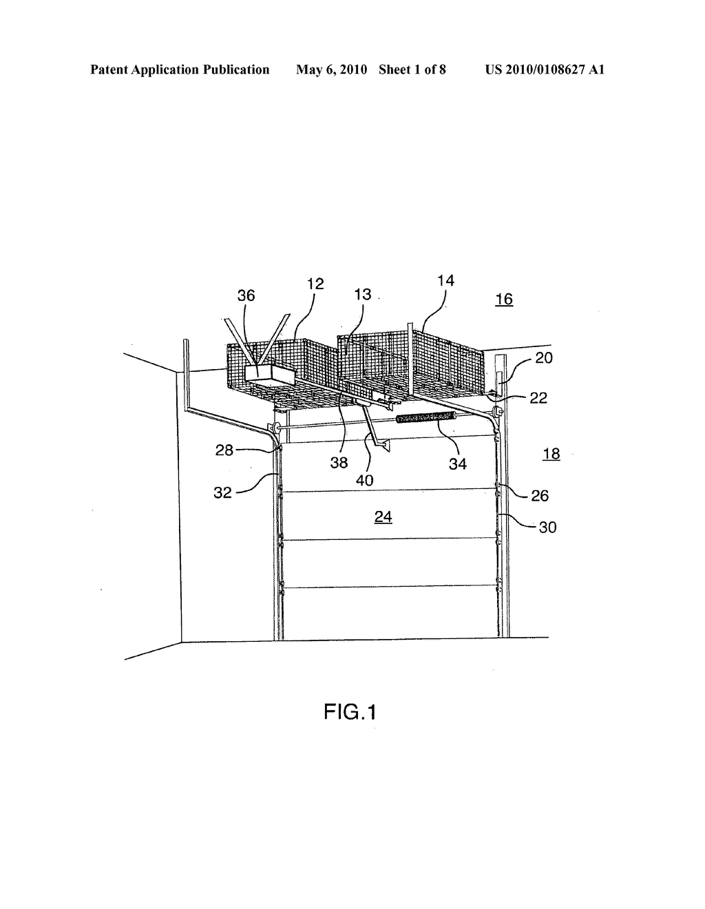 RETRACTABLE GARAGE STORAGE CONTAINER - diagram, schematic, and image 02